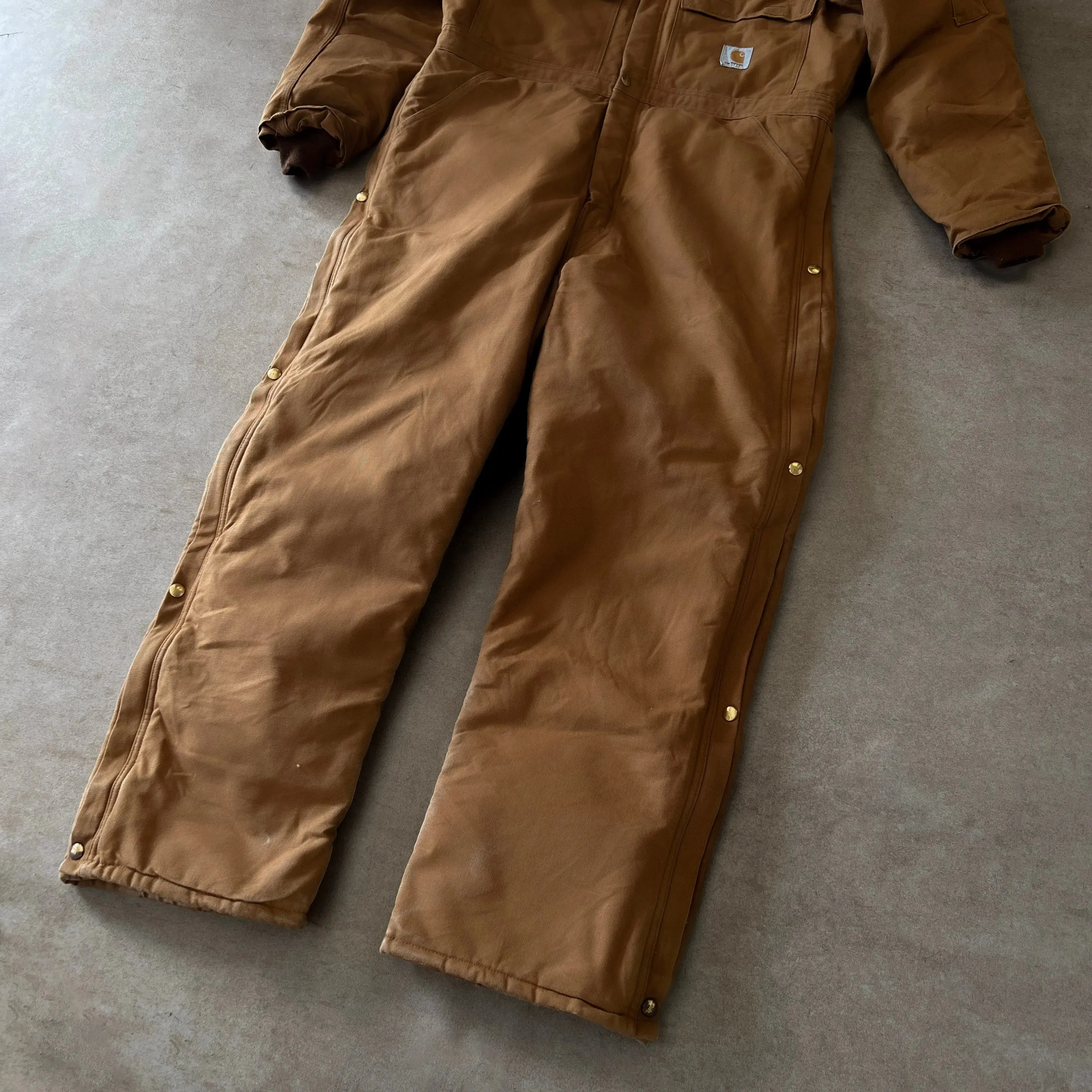 1990s Carhartt Tan Boiler Suit - L