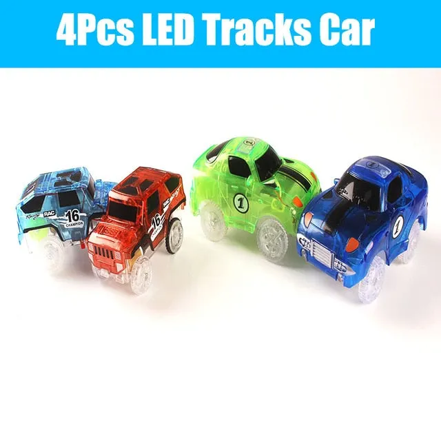 5.5cm DIY Universal Accessories for Glow in the Dark  Magical Track Educational Rail Car Toy Racil Tracks Car Kids For Toys Gift