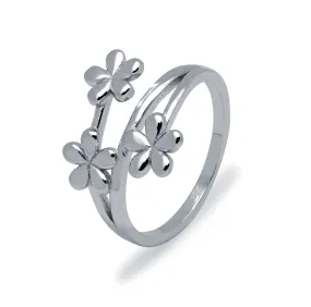 Anillo Floral Plata