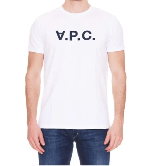 A.P.C.  |Unisex Cotton Logo Designers T-Shirts