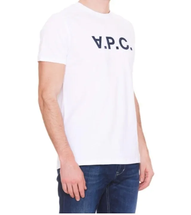 A.P.C.  |Unisex Cotton Logo Designers T-Shirts