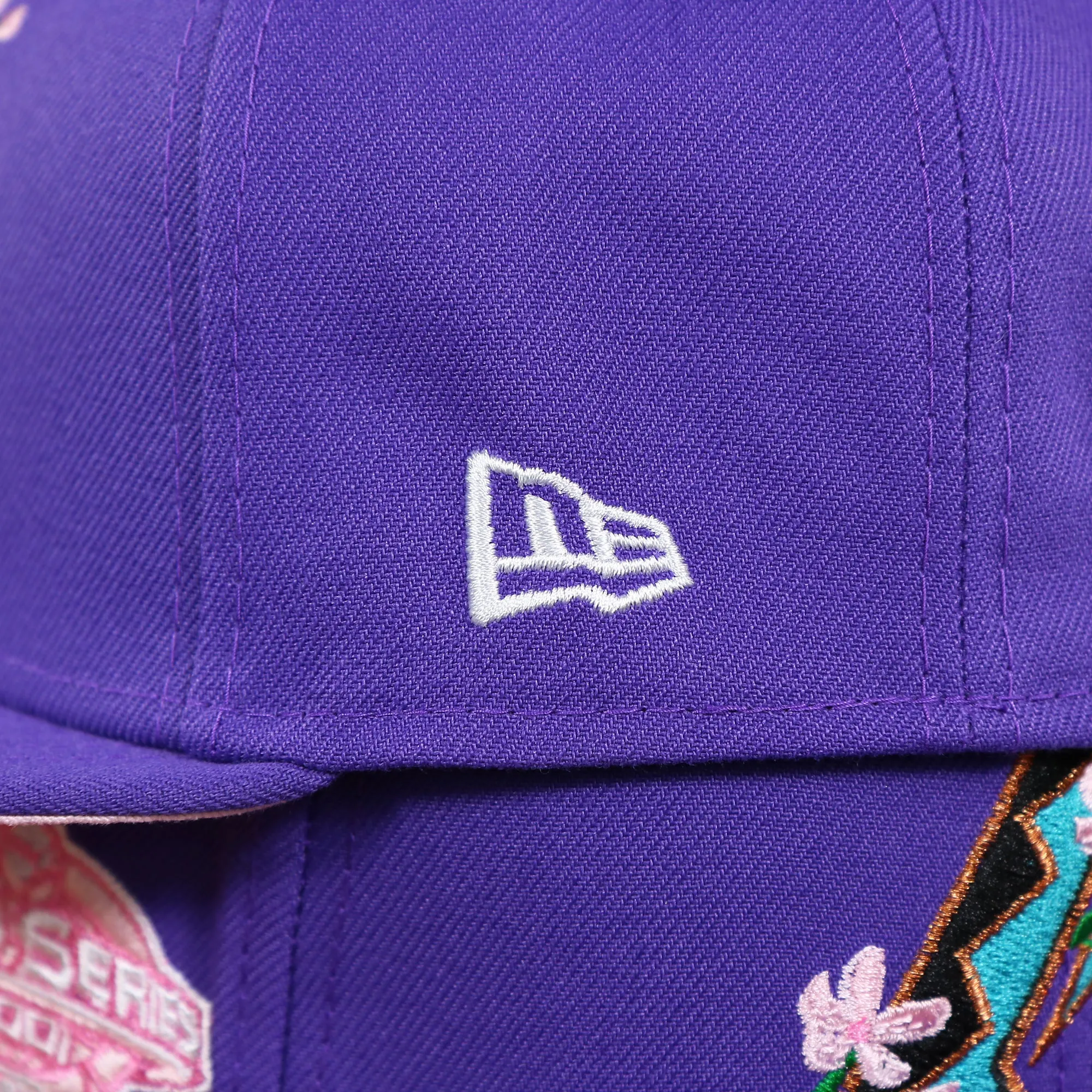 Arizona Diamondbacks Cooperstown Pink UV Sakura Bloom Side Patch 59Fifty Fitted Cap | Purple