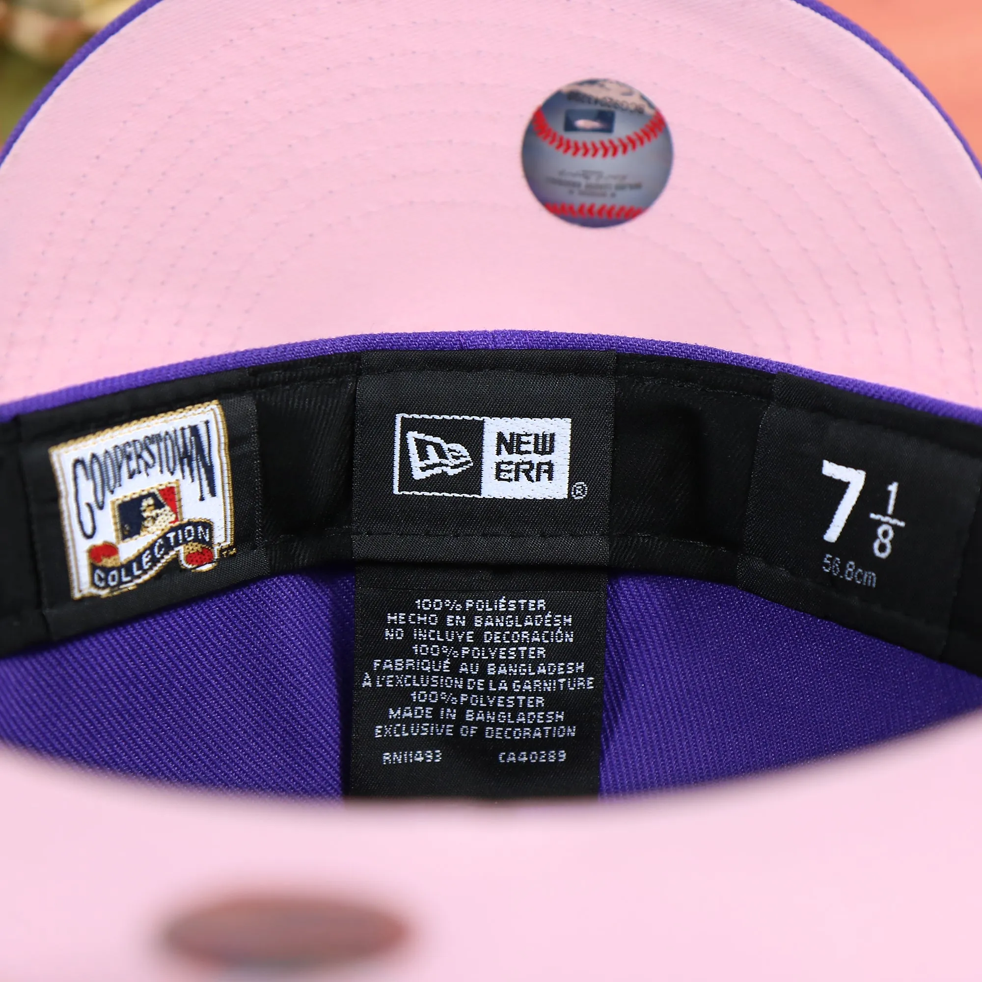 Arizona Diamondbacks Cooperstown Pink UV Sakura Bloom Side Patch 59Fifty Fitted Cap | Purple