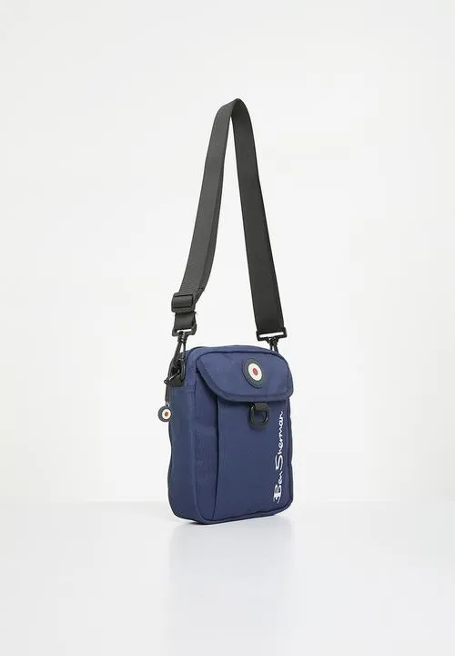 Ben Sherman Mens Cross Body Canvas Bag Navy