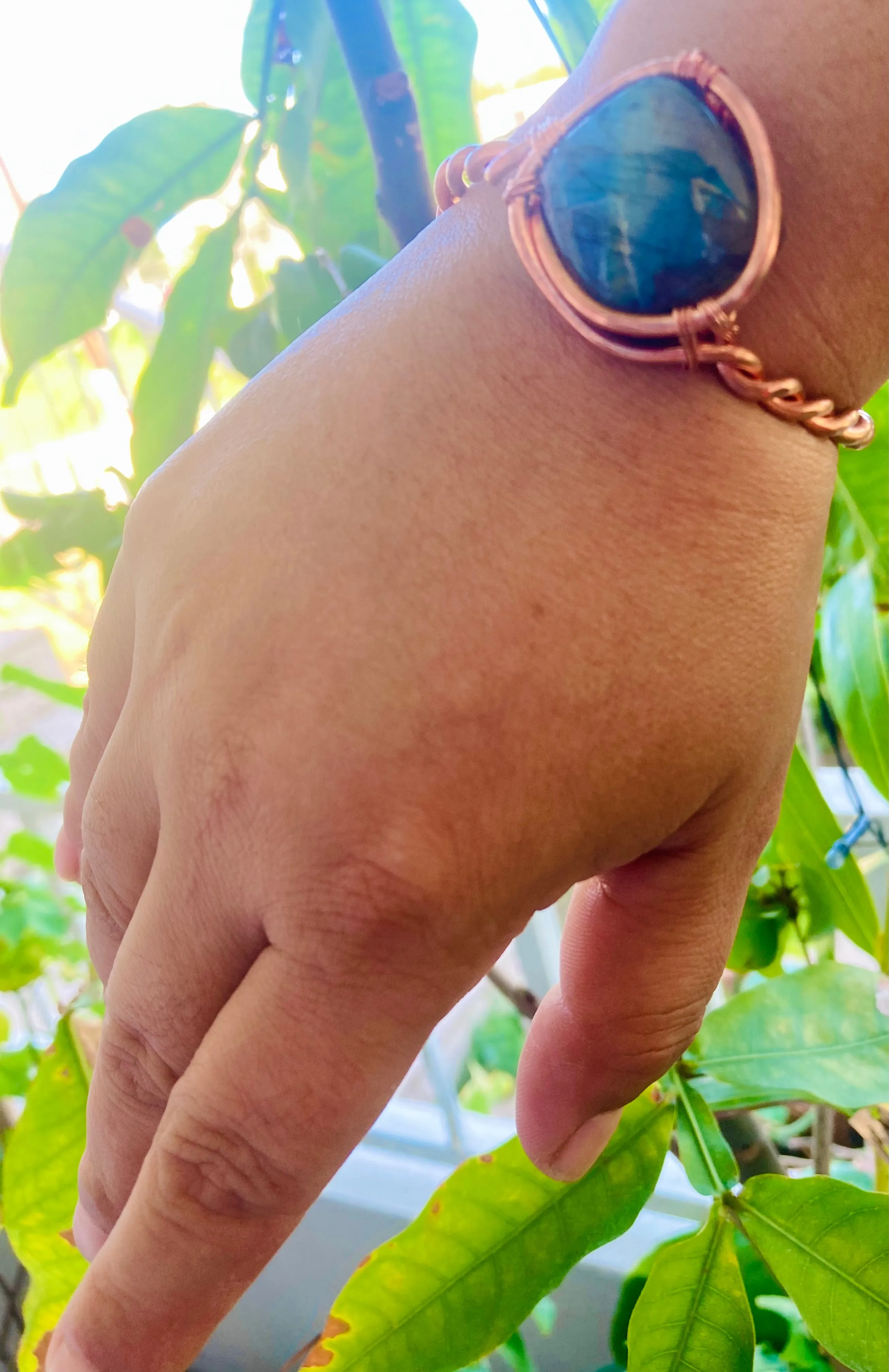 Blue Labradorite Cuff