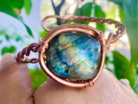 Blue Labradorite Cuff