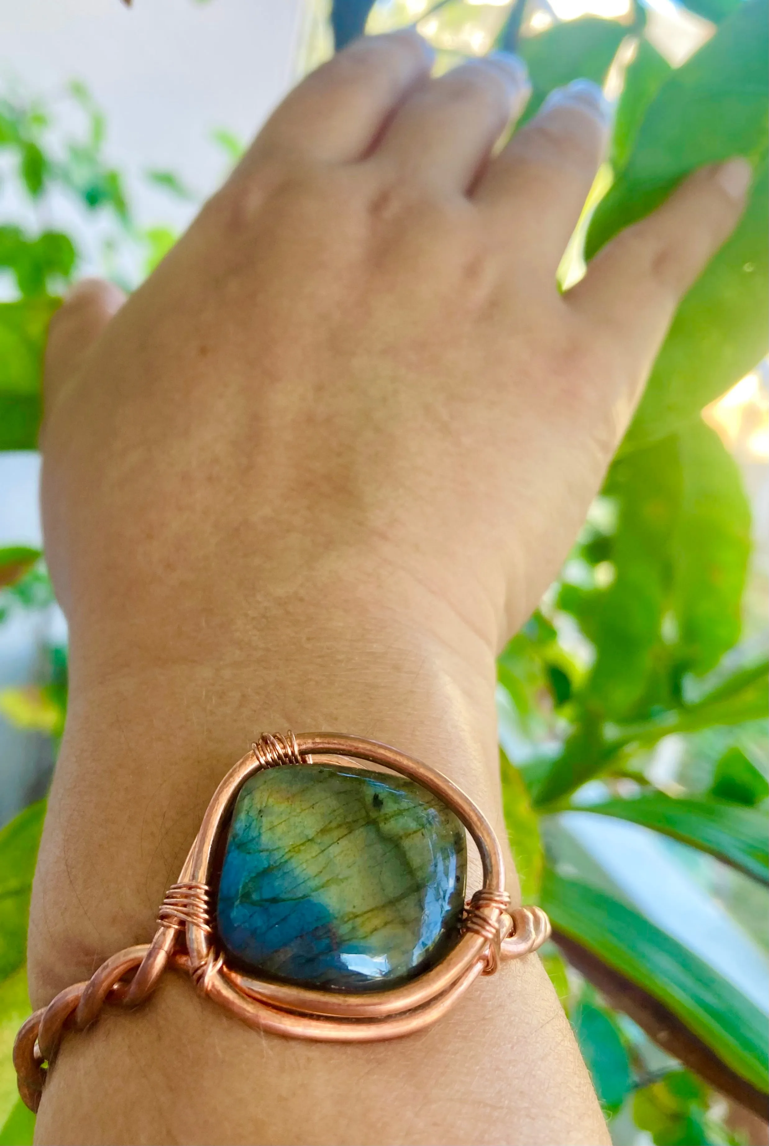 Blue Labradorite Cuff