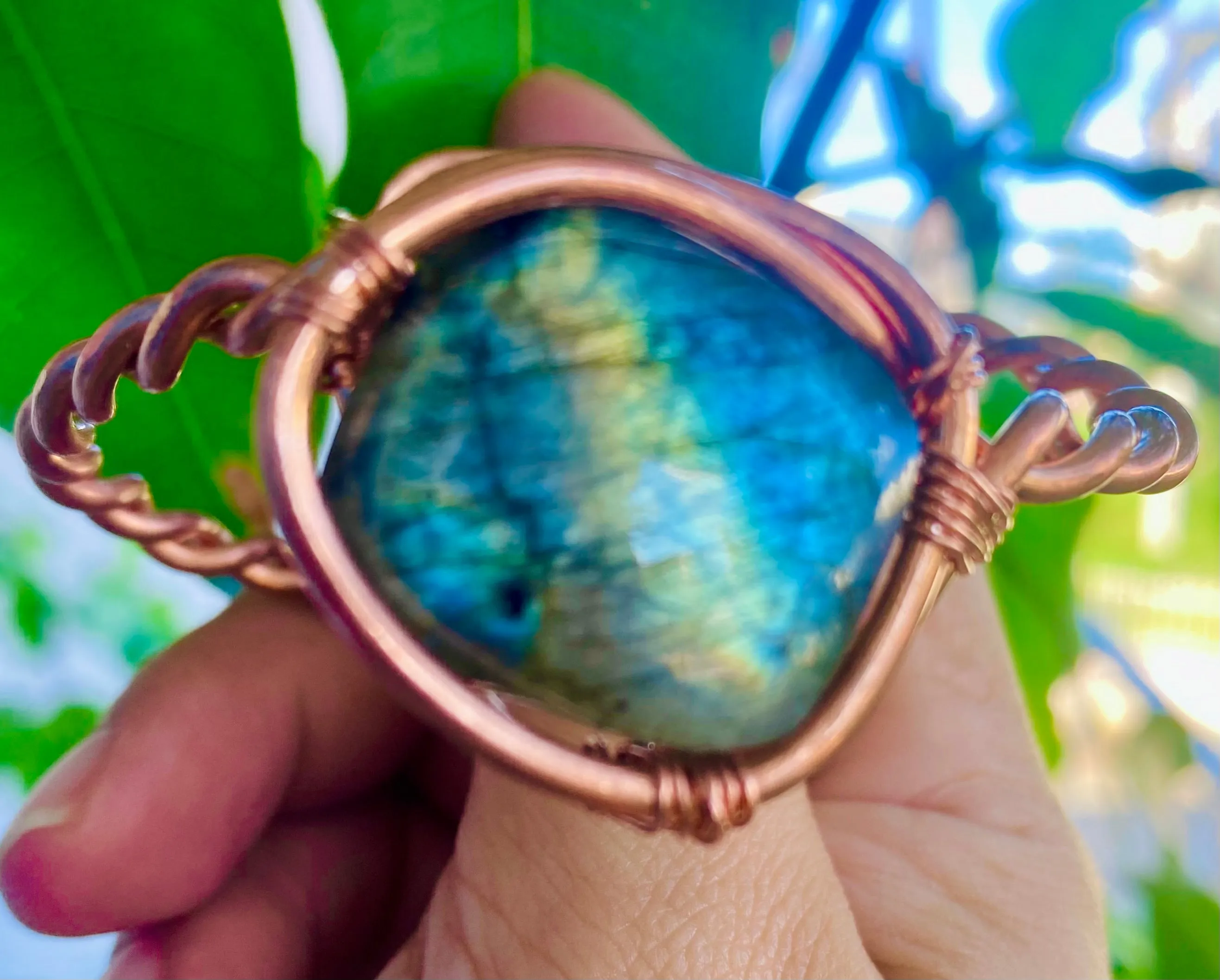 Blue Labradorite Cuff