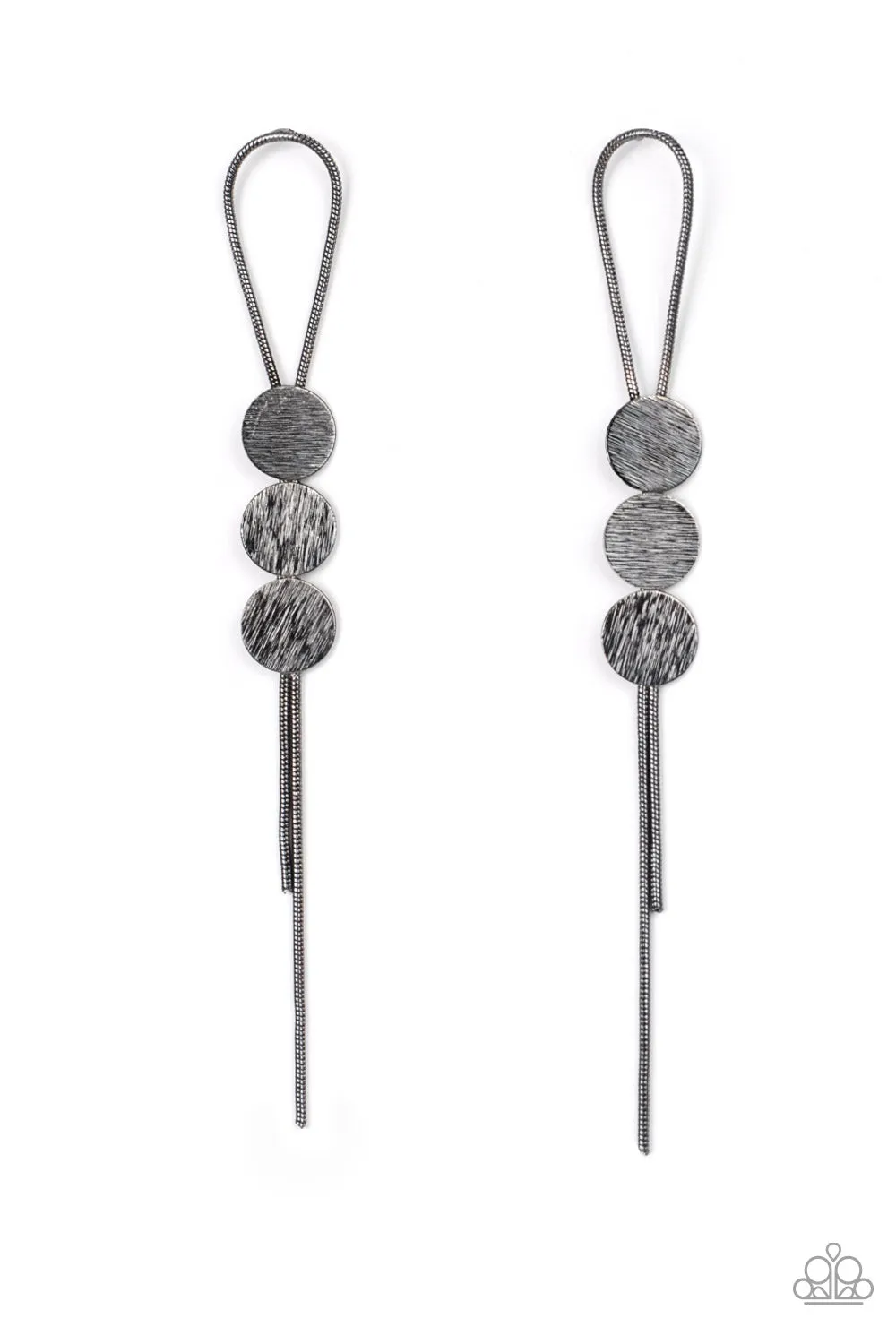 Bolo Beam - Black Post Earring