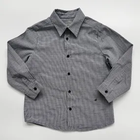 Bonpoint Grey And White Houndstooth Shirt: 3 Years