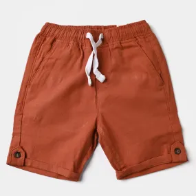 Boys Cotton Twill Cotton Short Dream Big-Pumpkin.Spice