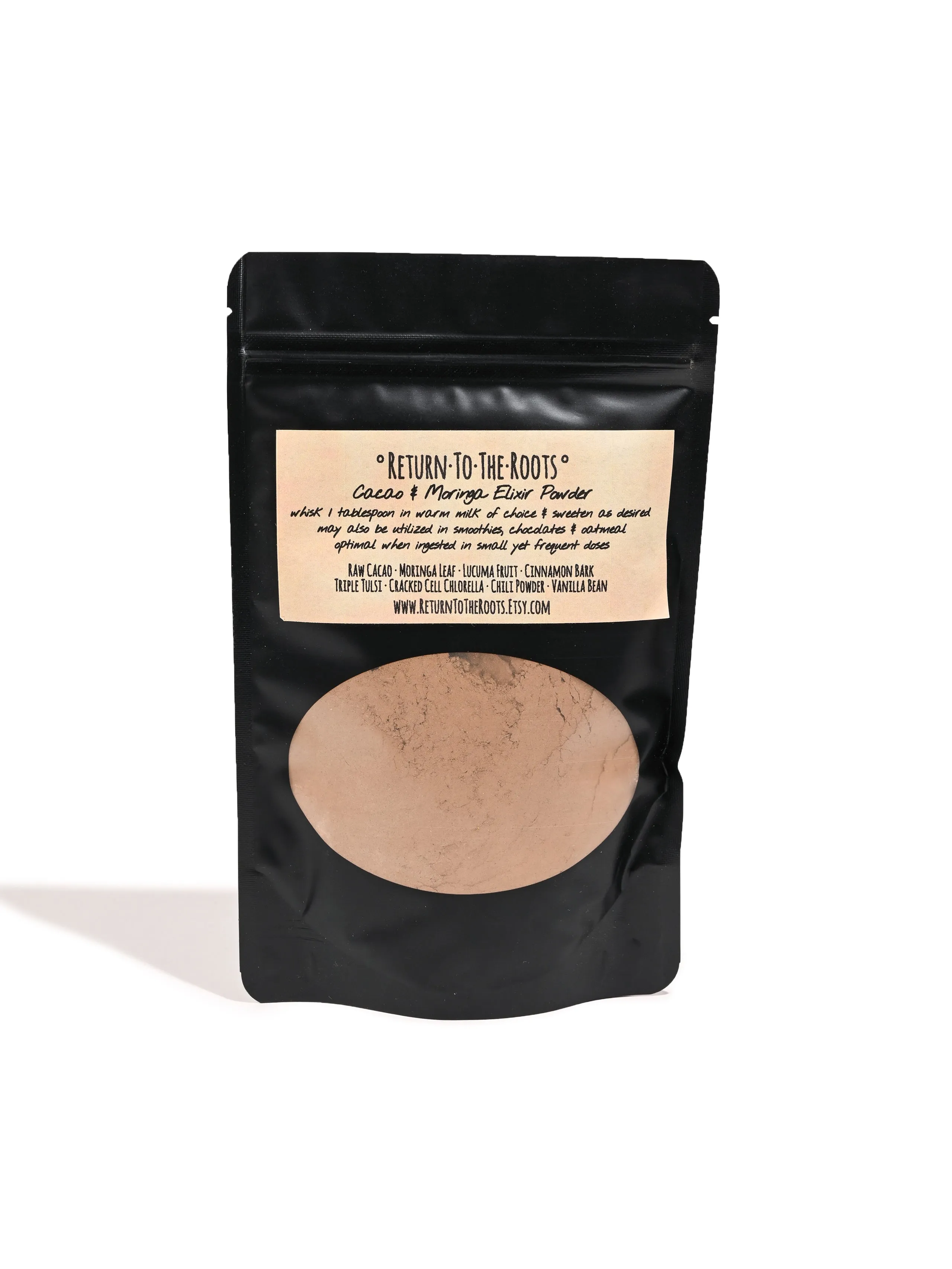 Cacao & Moringa Hot Cocoa Elixir Powder