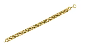 Cartier Retro 14 Karat Yellow Gold Double Curb Link Unisex Vintage Bracelet