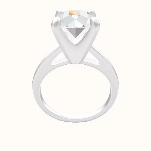 Cathedral Engagement Ring With Classic Four Prong Head