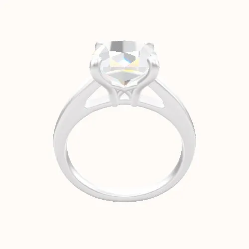 Cathedral Engagement Ring With X Gallery Head