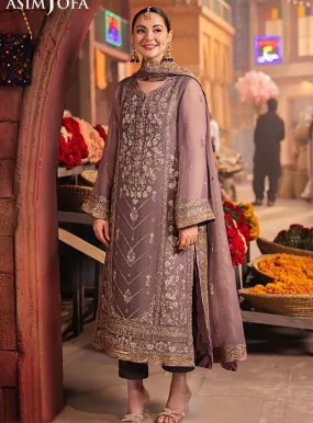 Chamkeeli By Asim Jofa Luminous Luxe Festive Embroidered Chiffon 3 Piece Unstitched Suit AJ24CF AJKK-29