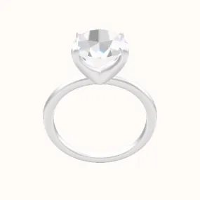 Classic Solitaire Engagement Ring With Four Prong Head