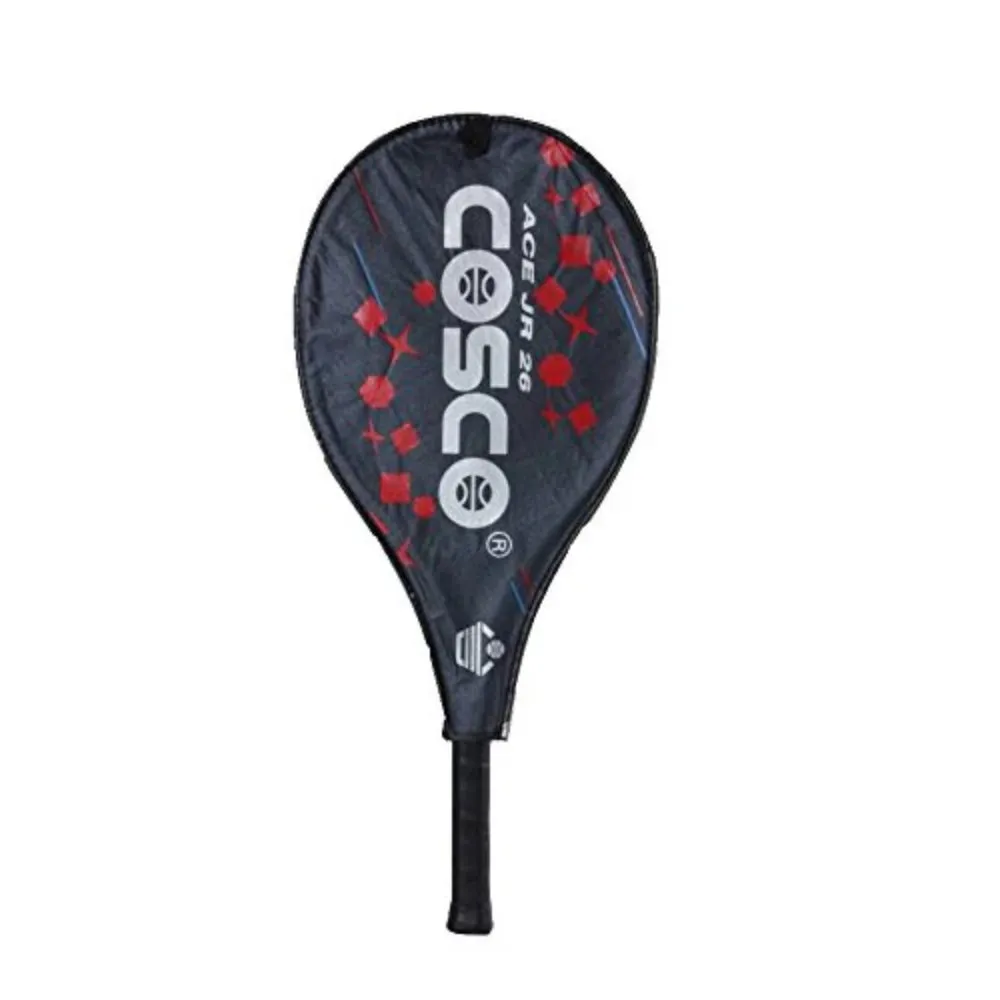 Cosco Junior's ACE Mid Aluminium Tube Tennis Racquet (Red/White)