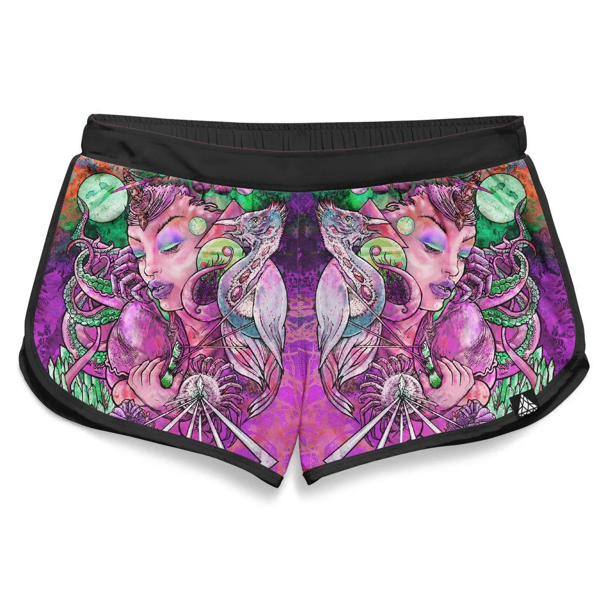 CRYSTAL THOUGHTS RETRO SHORTS