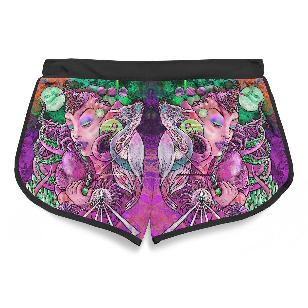 CRYSTAL THOUGHTS RETRO SHORTS