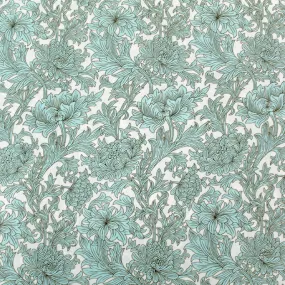 Dressmaking Floral Cotton Lawn - Green - Joyce