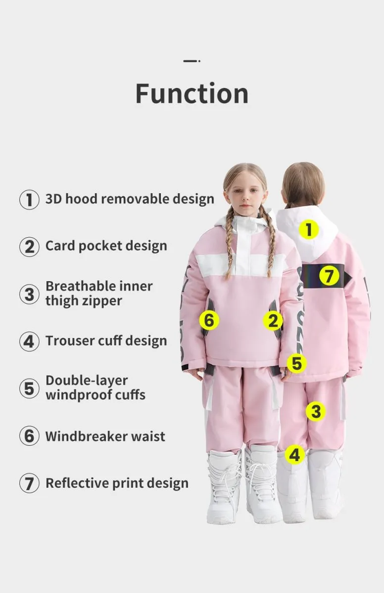 Ensemble veste et pantalon de ski imperméable & chaud pour enfant COPOZZ - Born suit