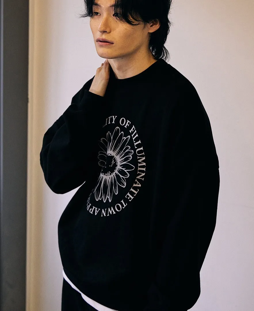 F.ILLUMINATE  |Unisex Street Style Logo Sweatshirts