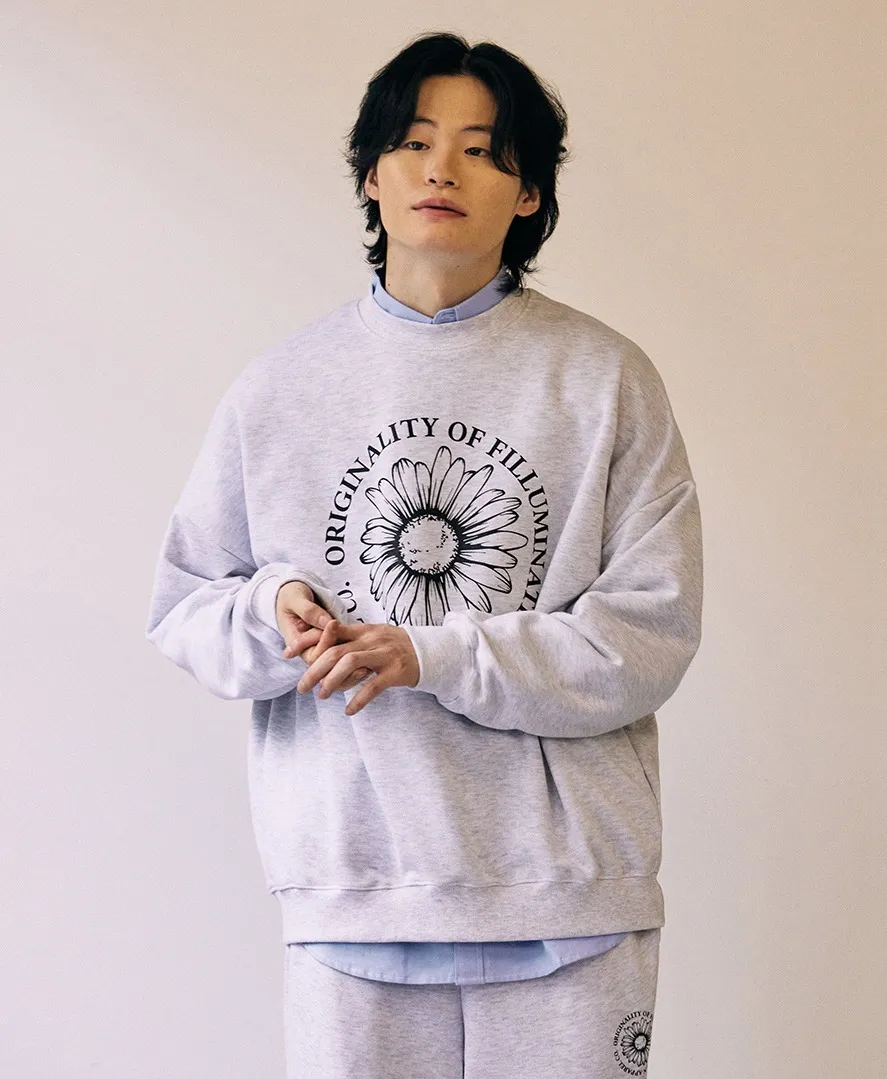 F.ILLUMINATE  |Unisex Street Style Logo Sweatshirts