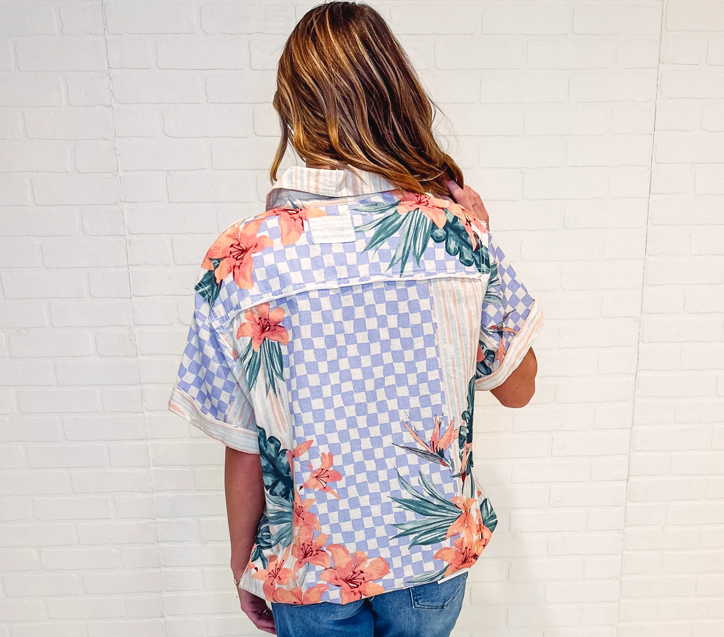 Free People Retro Tropics Shirt