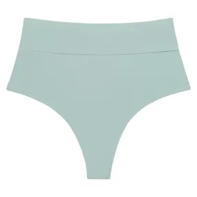 Full Coverage High Rise Bikini Bottom | Powder Blue