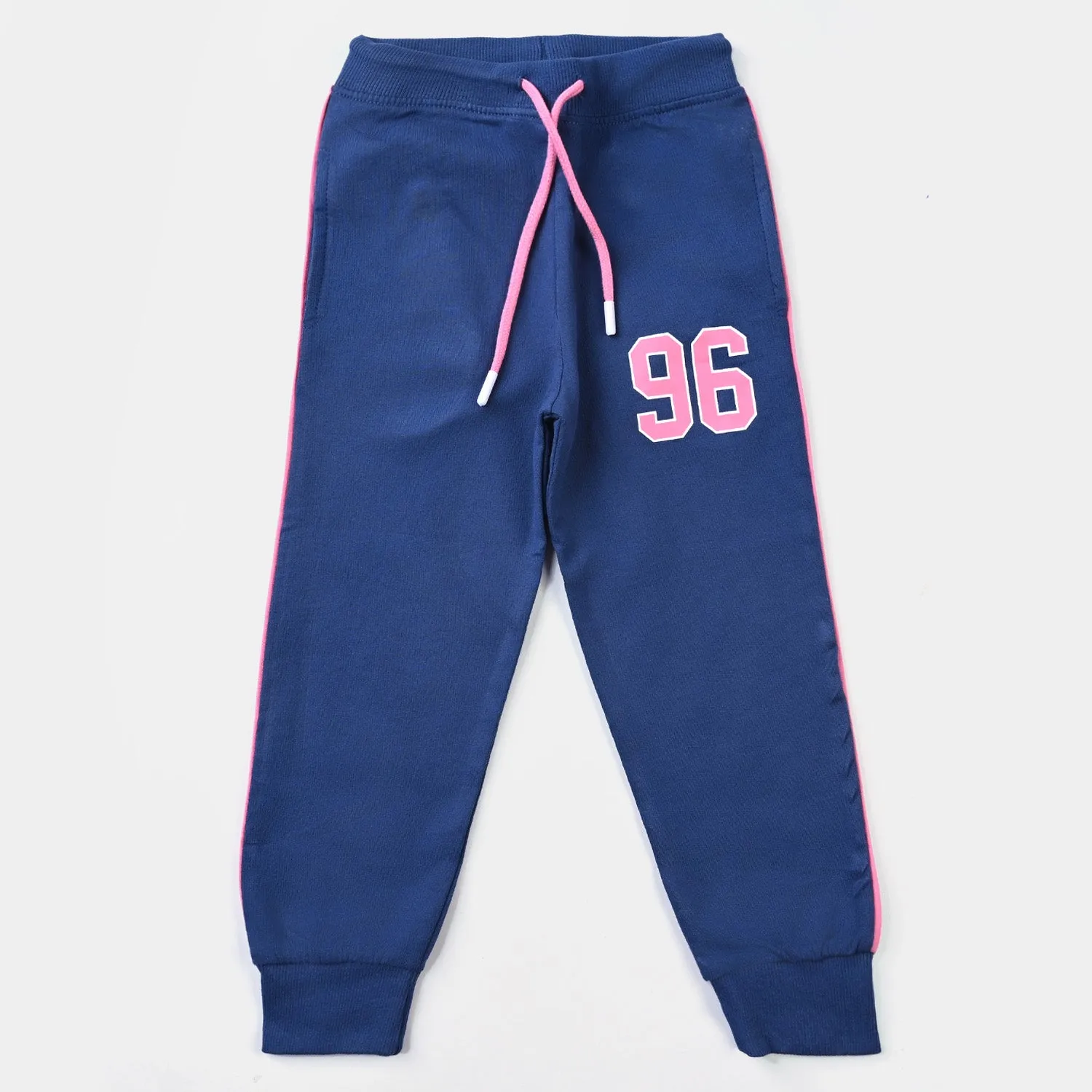 Girls Jersey/Terry 2 Piece Suit Athletic-True Navy