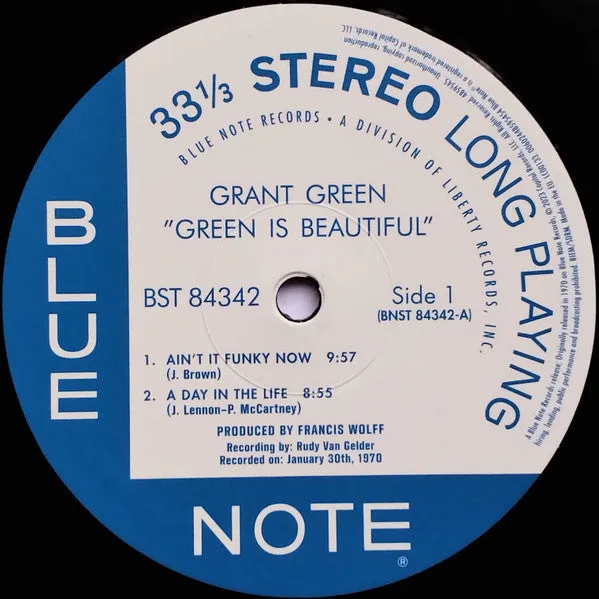 Grant Green ~ Green Is Beautiful