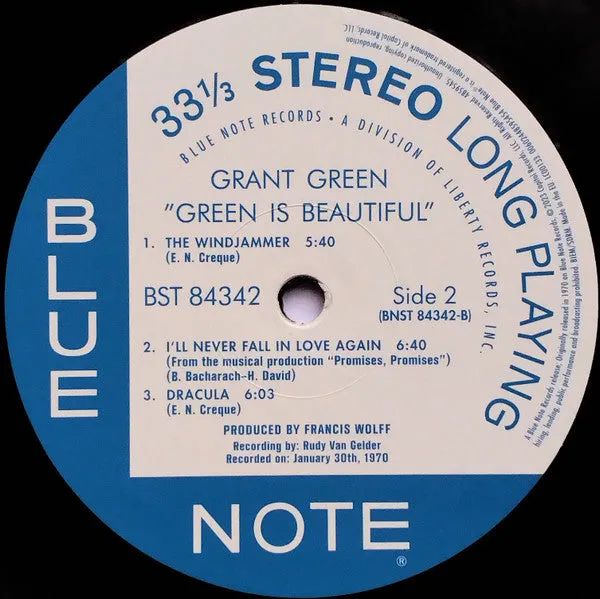 Grant Green ~ Green Is Beautiful