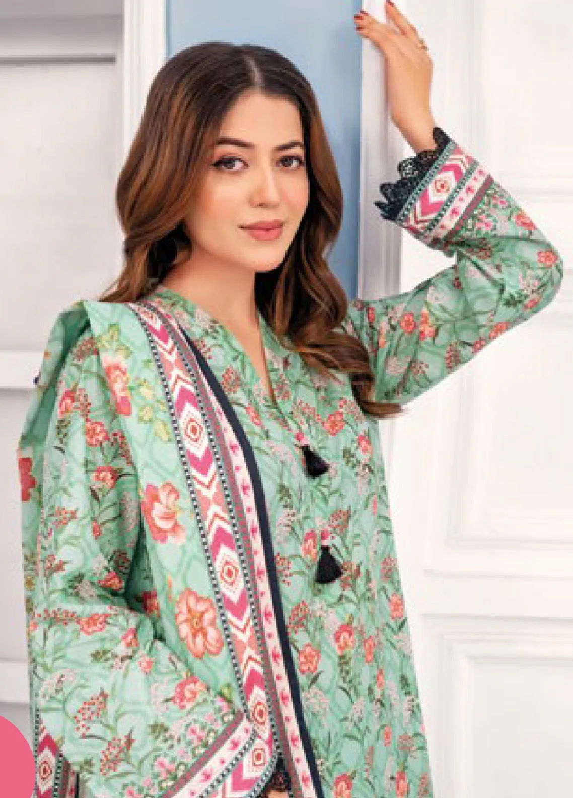 Gul Ahmed Printed Lawn Unstitched 3 Piece Suit - GA24EL CL-42050 A