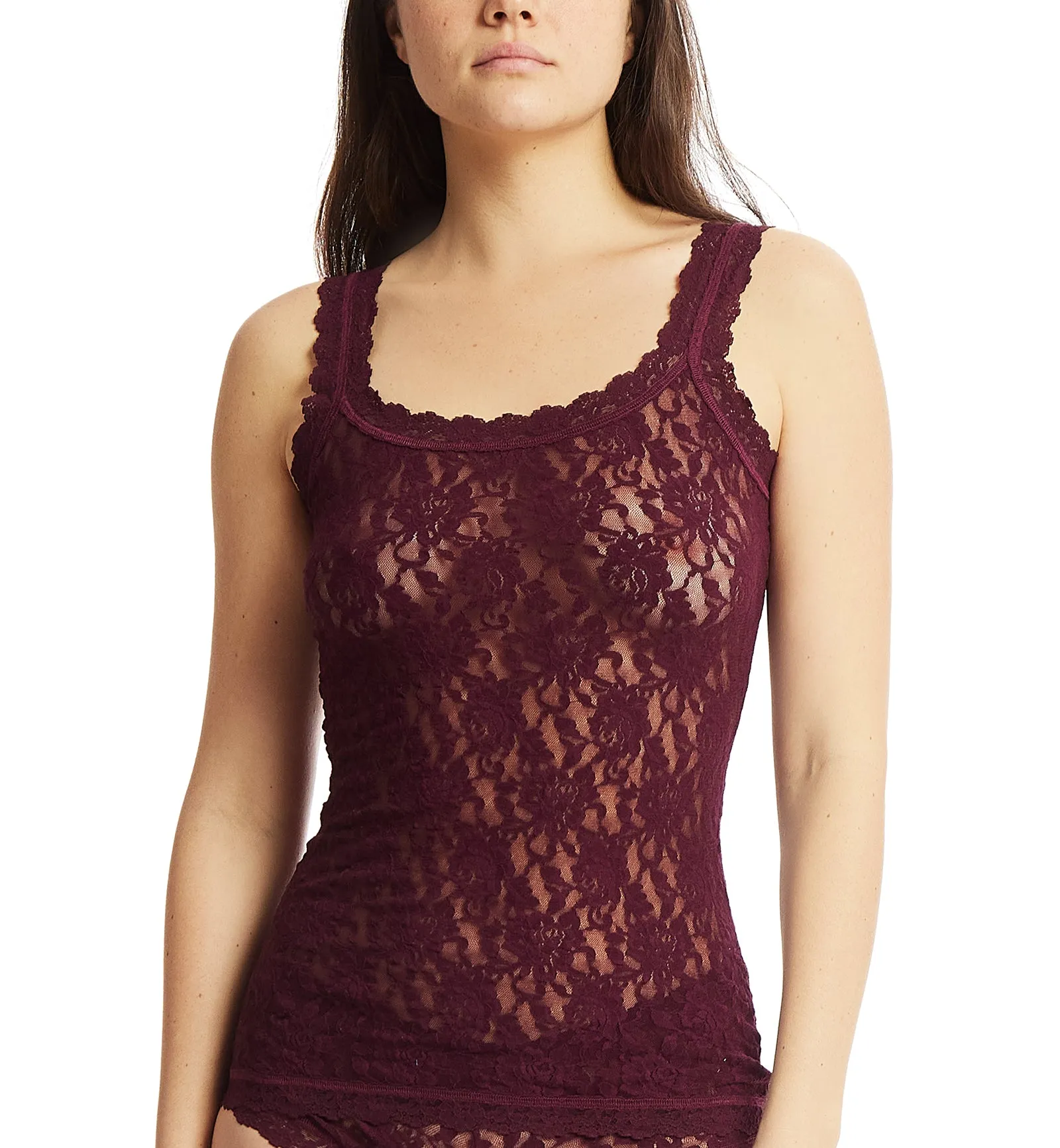 Hanky Panky Signature Lace Unlined Camisole (1390L) - Dried Cherry