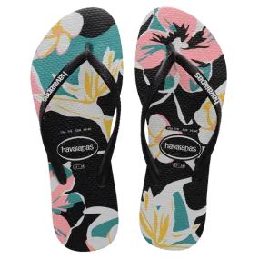 Havaiana Slim Print Floral Ladies Thongs