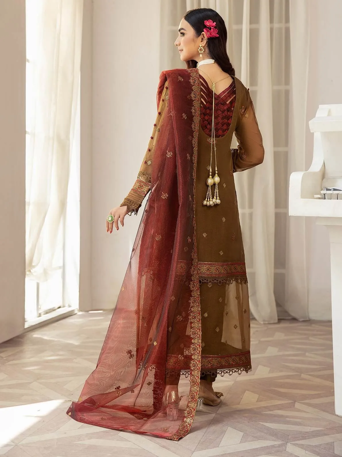 House of Nawab Gul Mira Luxury Formal Unstitched 3PC Suit 05-HESSA