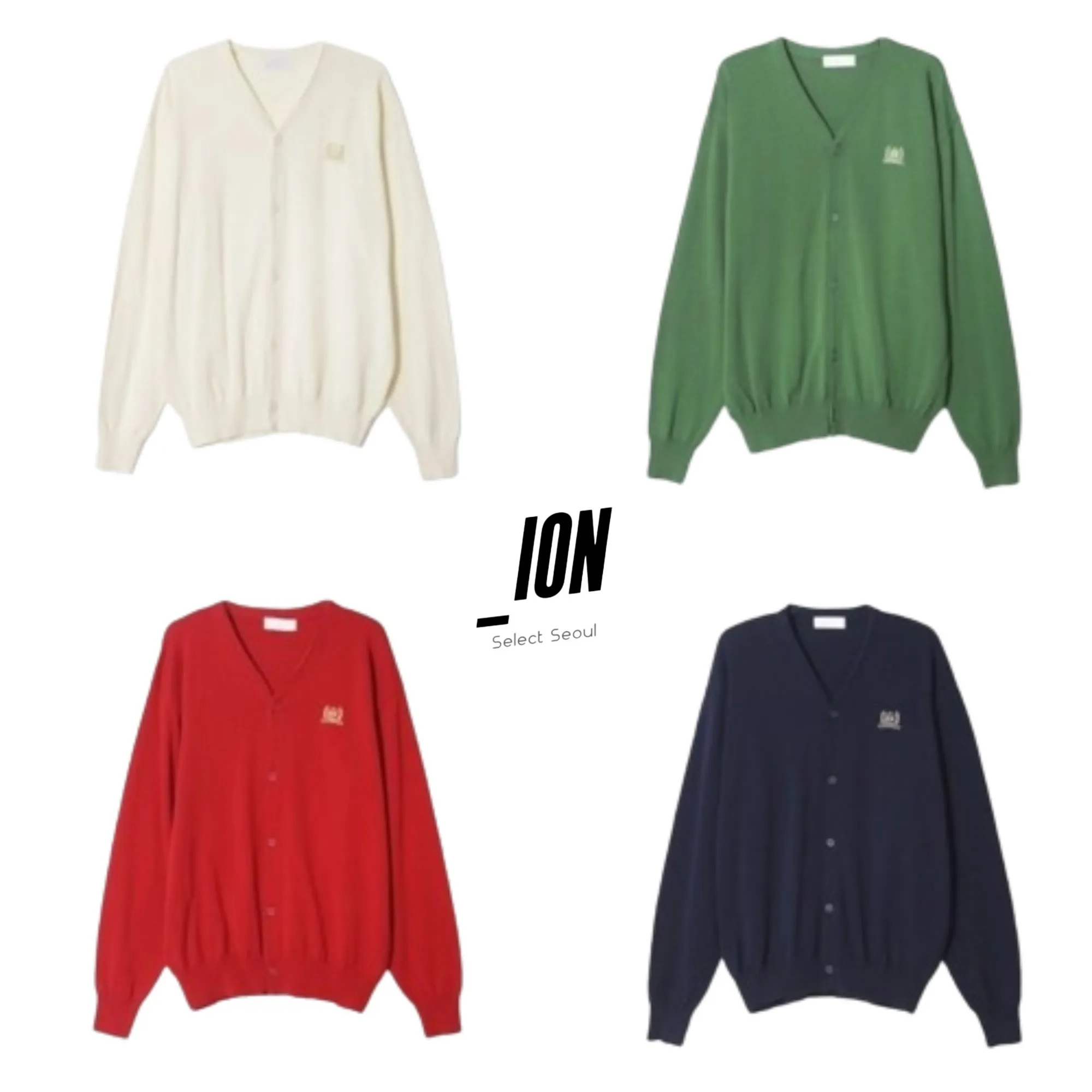 IONSEOUL  |Unisex Street Style Plain Cotton Cardigans