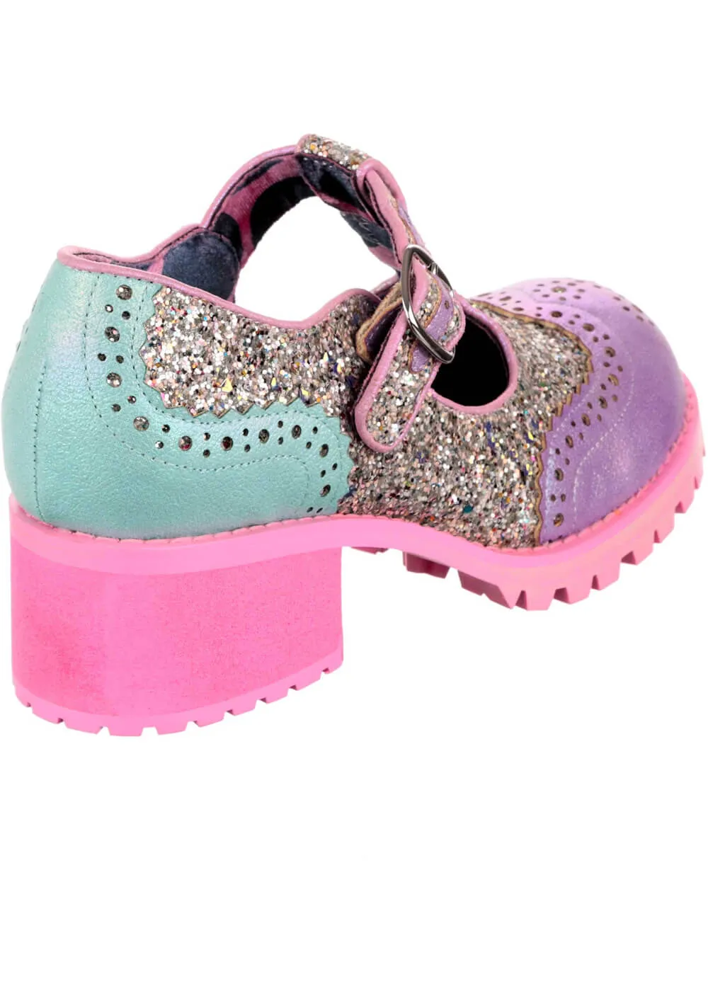 Irregular Choice What A Night Shoes Pastel Pink