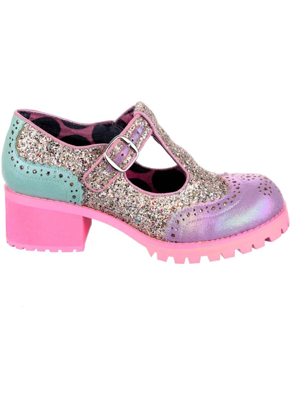 Irregular Choice What A Night Shoes Pastel Pink