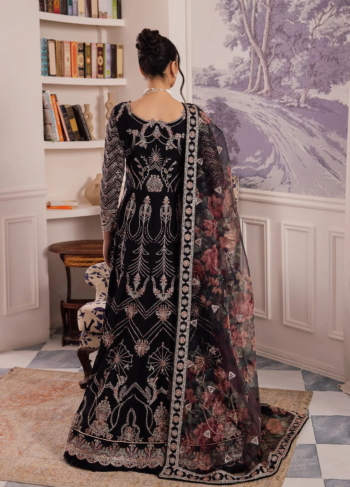 Iznik Chinon Embroidered Chiffon Unstitched 3 Piece Suit - IZ24CC 32 KIAH