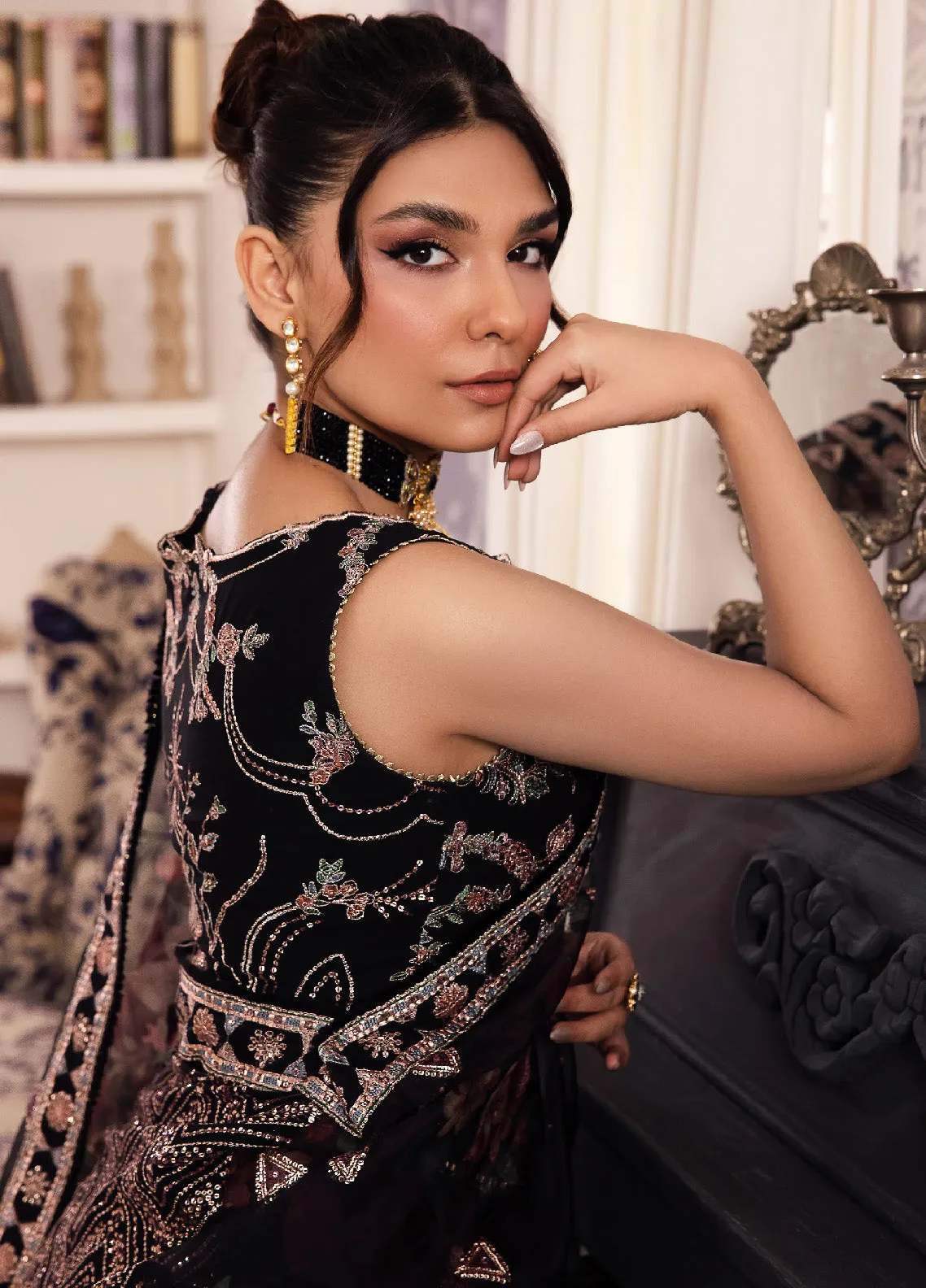 Iznik Chinon Embroidered Chiffon Unstitched 3 Piece Suit - IZ24CC 32 KIAH