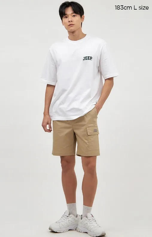 JEEP  |Unisex Cotton Short Sleeves T-Shirts