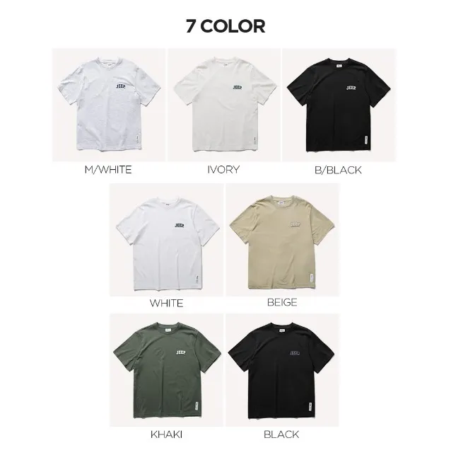 JEEP  |Unisex Cotton Short Sleeves T-Shirts