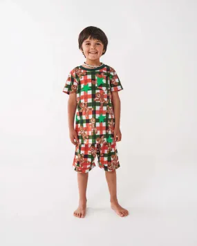 Kip & Co Gingerbread Organic Cotton SS Tee & Short PJ Set