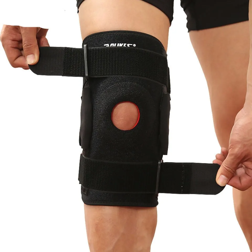 Knee Support Protector With Removable Aluminum Plate 4 Straps