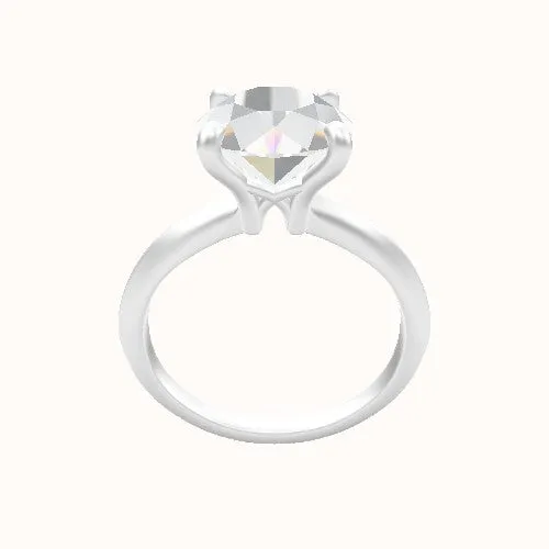 Knife Edge Engagement Ring With X Gallery Head