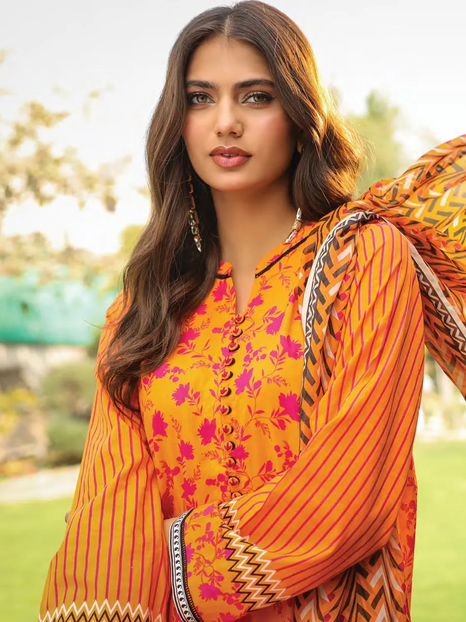 Komal Prints by Lakhany Unstitched Printed Lawn 3Pc Suit LG-SR-0147-A