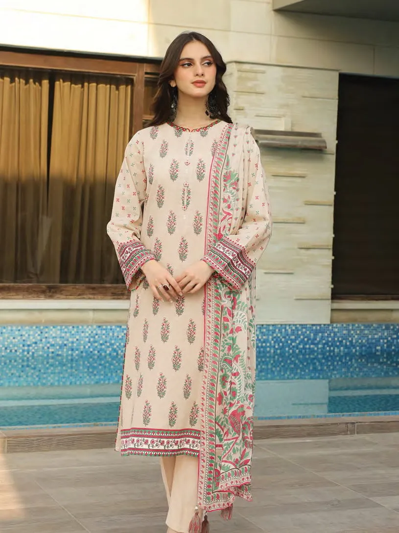 Komal Prints by Lakhany Unstitched Printed Lawn 3Pc Suit LG-SR-0197-B