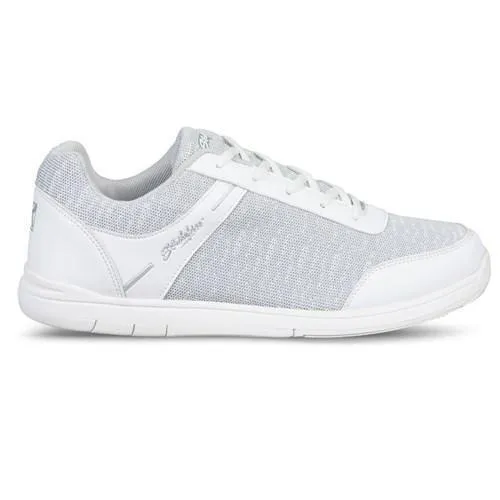 KR Mens Flyer Mesh White Grey Bowling Shoes